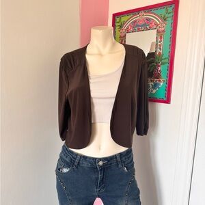 Perceptions Chocolate Brown Blazer